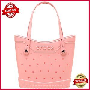 Large EVA Foam Tote Bag with Jibbitz Charms, Carry-On Compatible